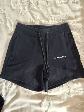Alphalete Black Athletic Drawstring Shorts SM